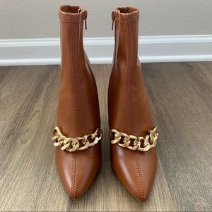 Miss Lola Tan Leather Boots